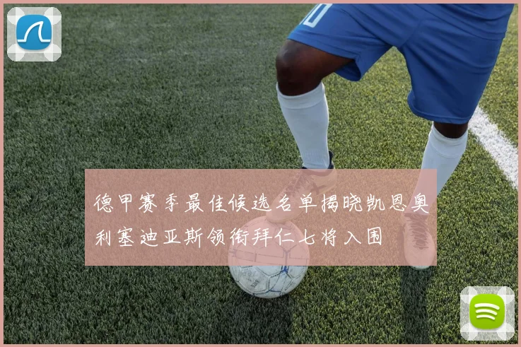 德甲赛季最佳候选名单揭晓凯恩奥利塞迪亚斯领衔拜仁七将入围